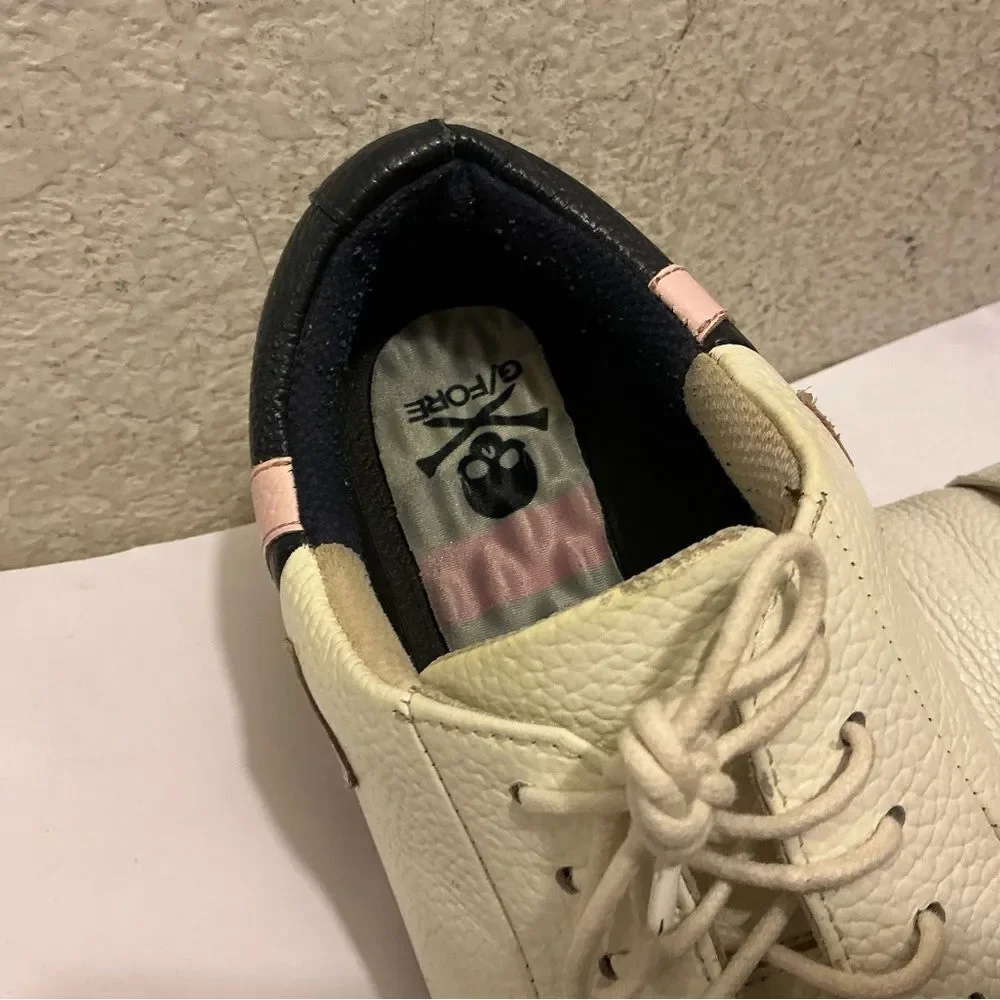 G/FORE Men’s Quarter G Gallivanter Golf Shoes 12/45 Oxfords with Pink Accent